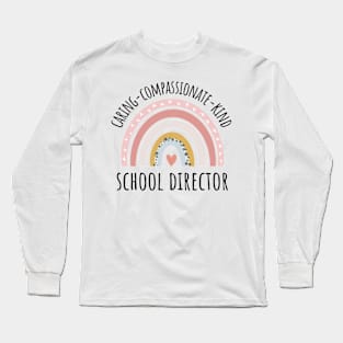 School Director Pastel Rainbow Long Sleeve T-Shirt